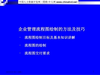 企业管理流程图绘制的方法及技巧