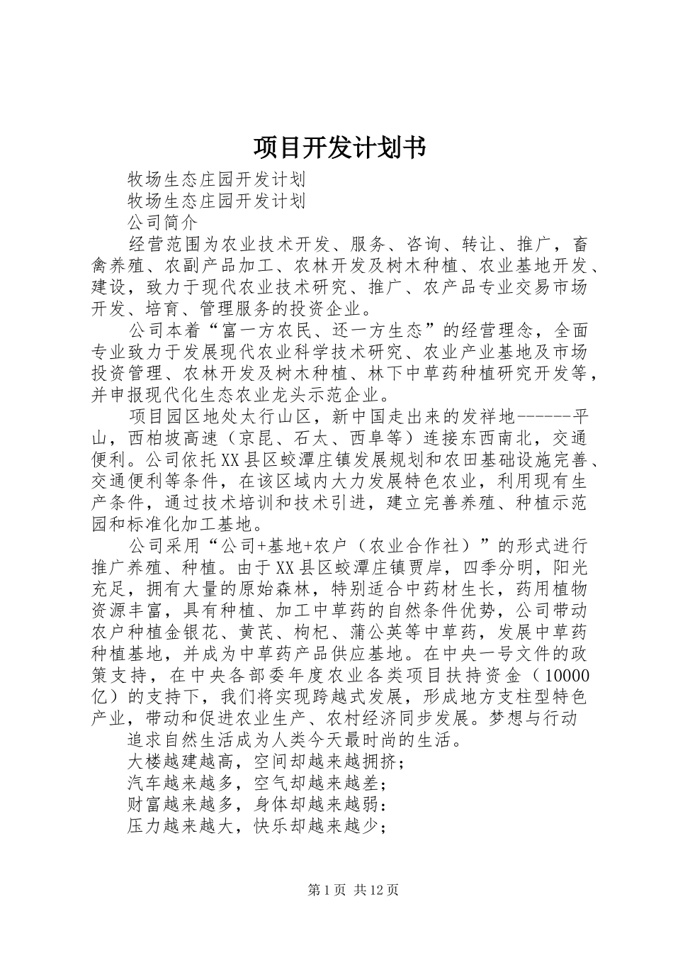 项目开发计划书 _第1页