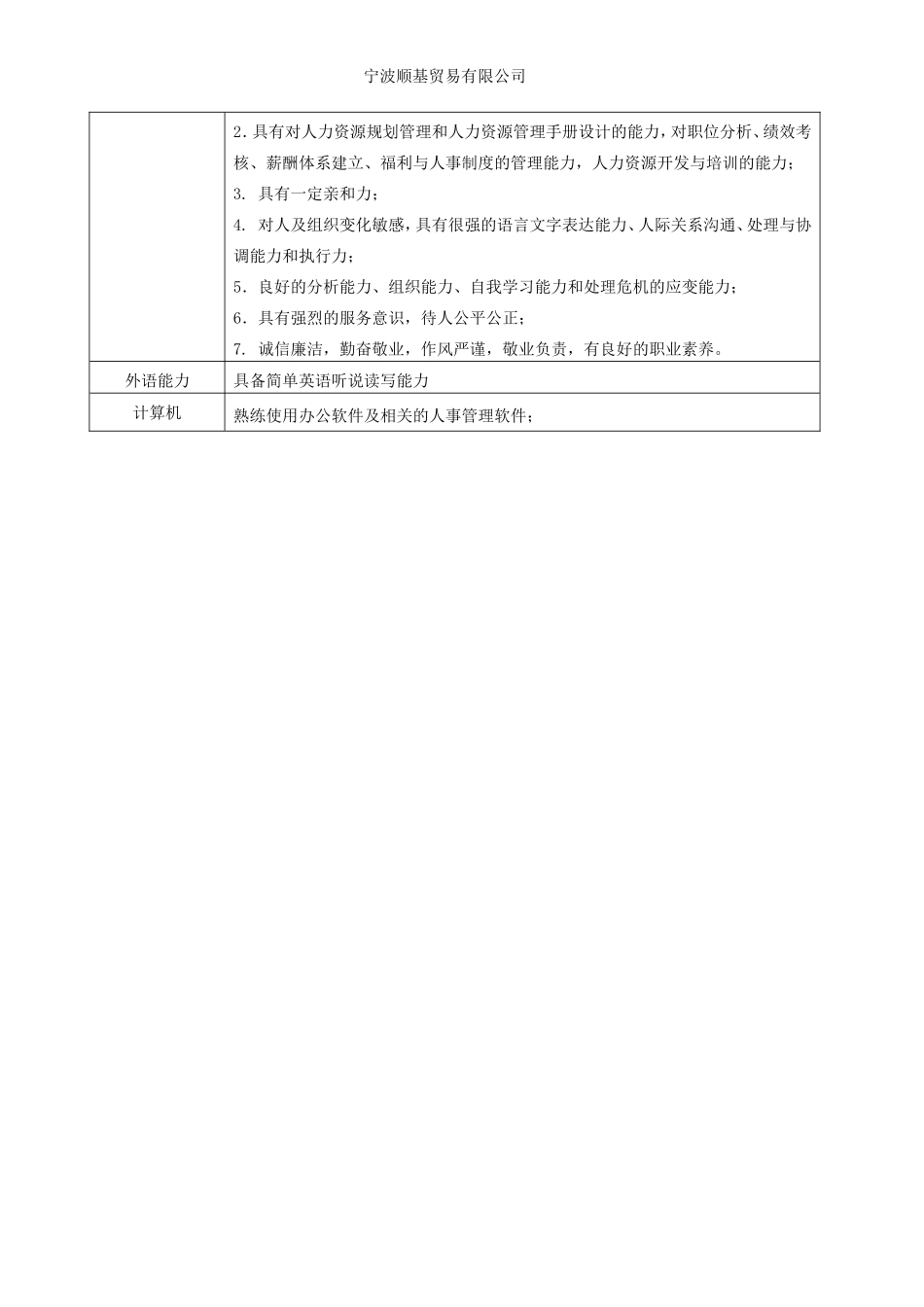 人事经理岗位职责说明书_第3页