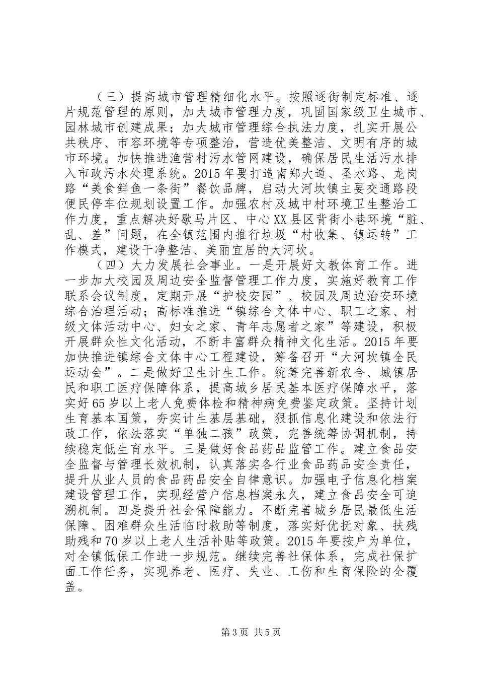 XX年乡镇年度发展规划 _第3页