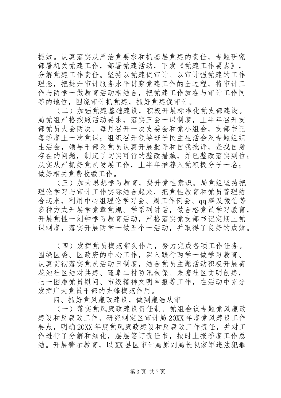 审计局201X年上半年工作总结及下半年工作计划_第3页