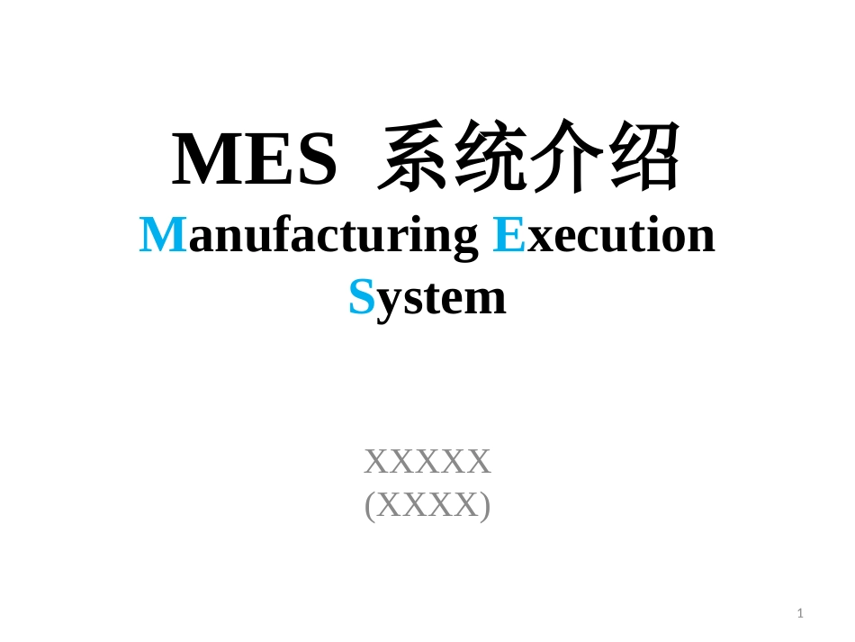 自己开发的MES_系统介绍_第1页