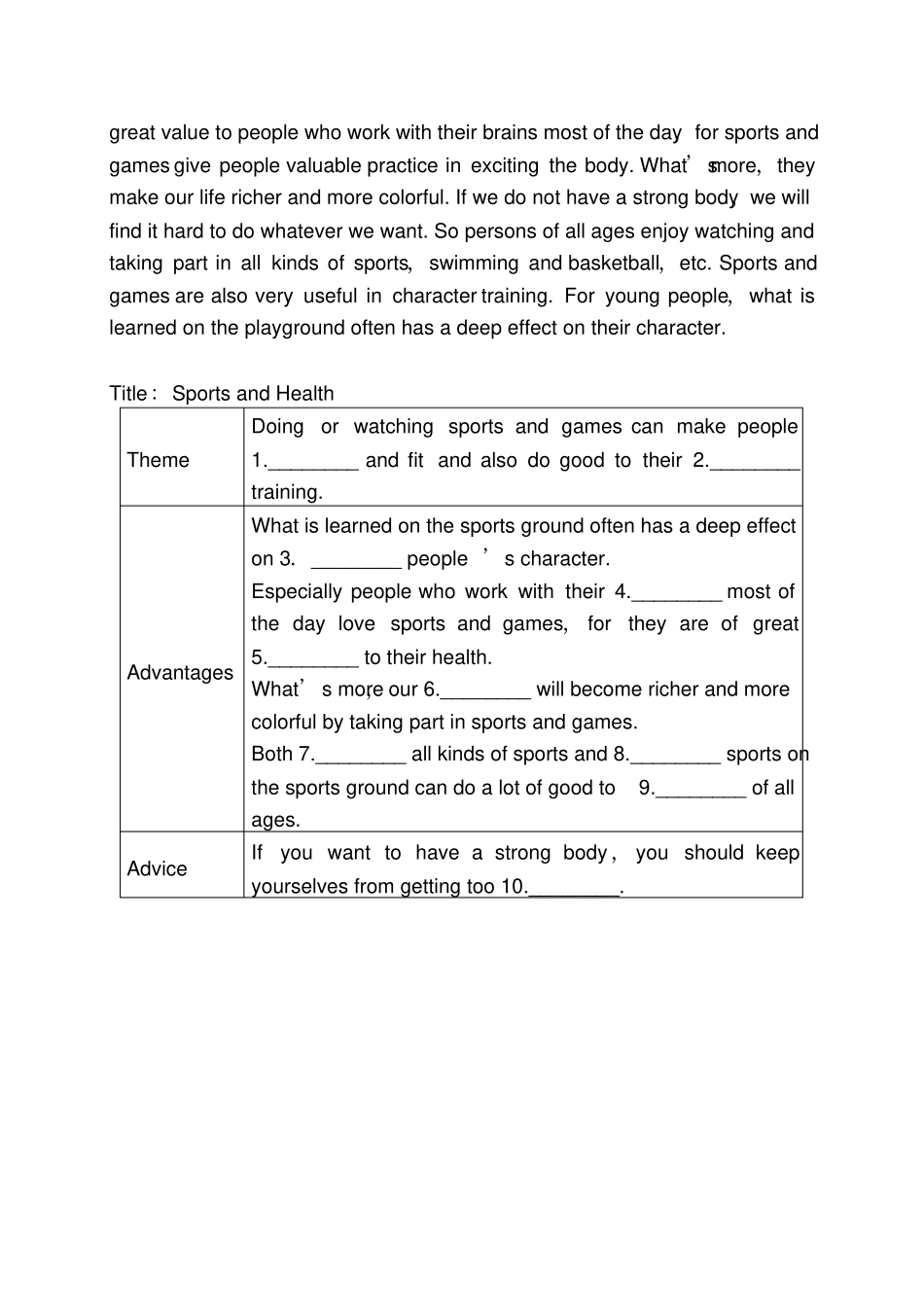 人教版高中英语必修一高一上英语周末练习127_第3页