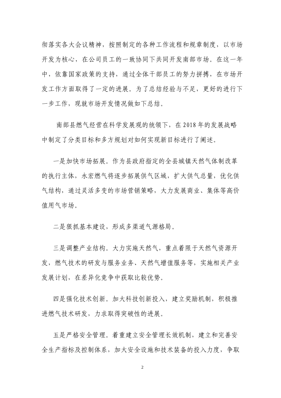 燃气企业经营发展规划_第2页