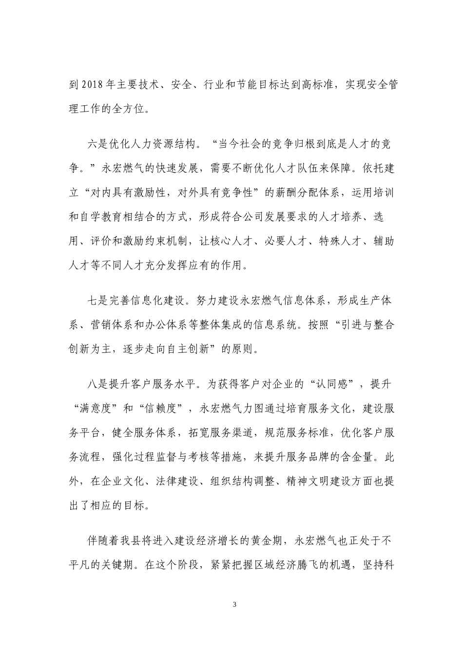燃气企业经营发展规划_第3页