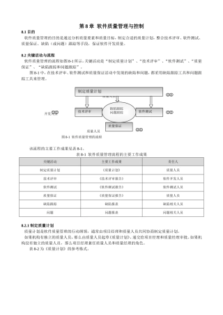软件质量管理与控制