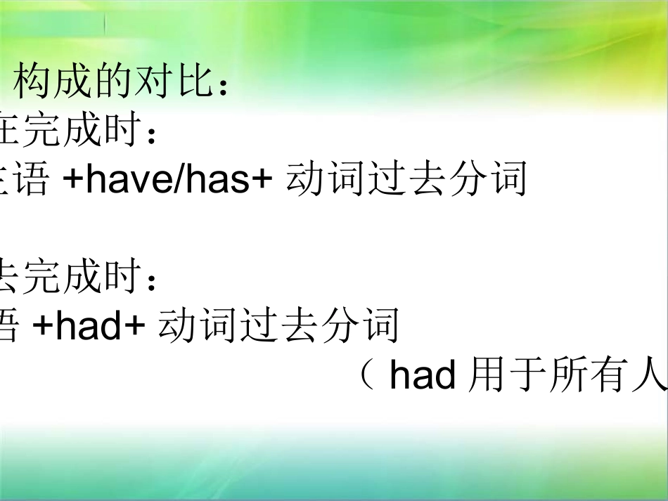 新概念 过去完成时 幻灯片_第2页