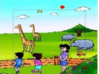 小学数学人教2011课标版一年级儿童乐园的场景