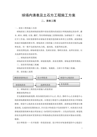 清表及土方施工方案