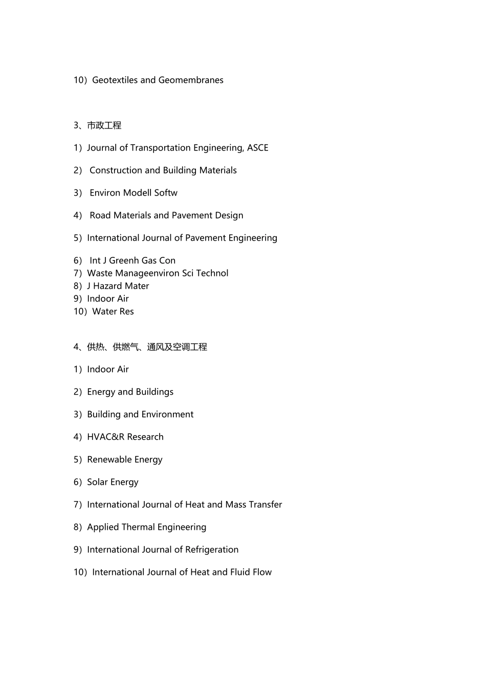 土木工程各学科SCI期刊目录TOP10_第2页