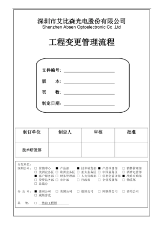 工程变更管理流程