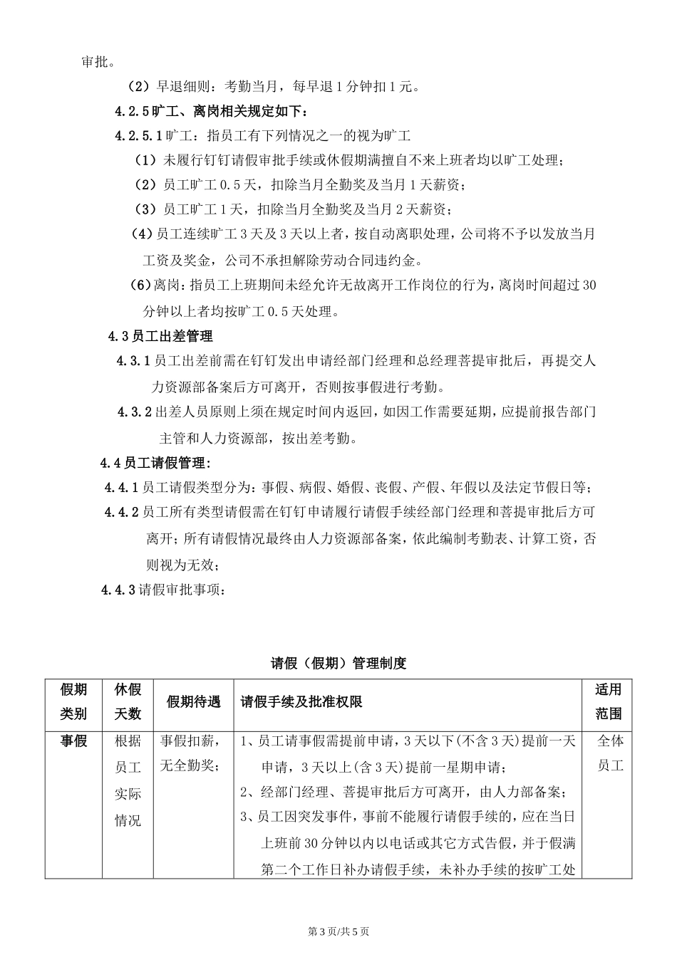 考勤管理制度 (2)_第3页