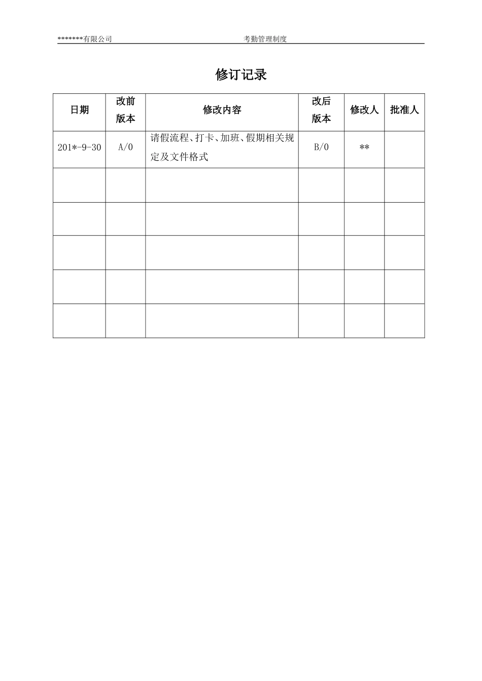 最全面的考勤管理制度_第2页
