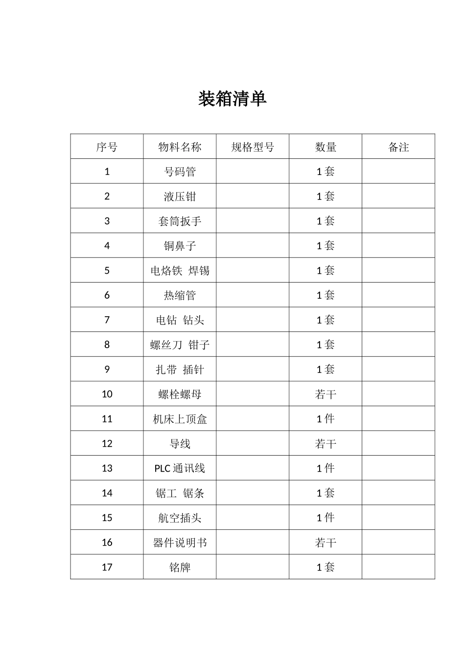装箱清单模板_第2页