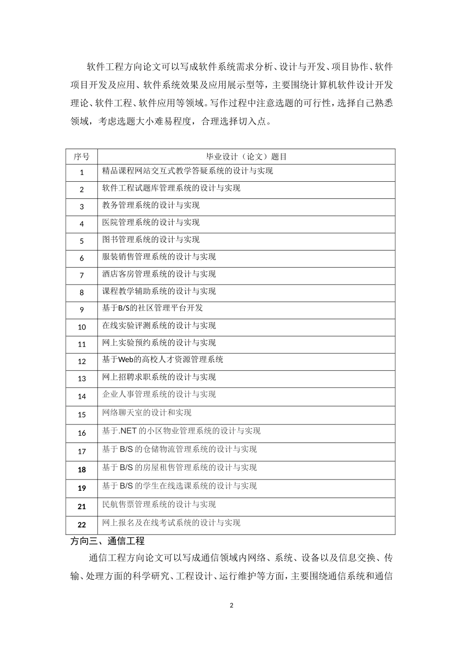 计算机科学与技术专业毕业论文参考选题_第2页