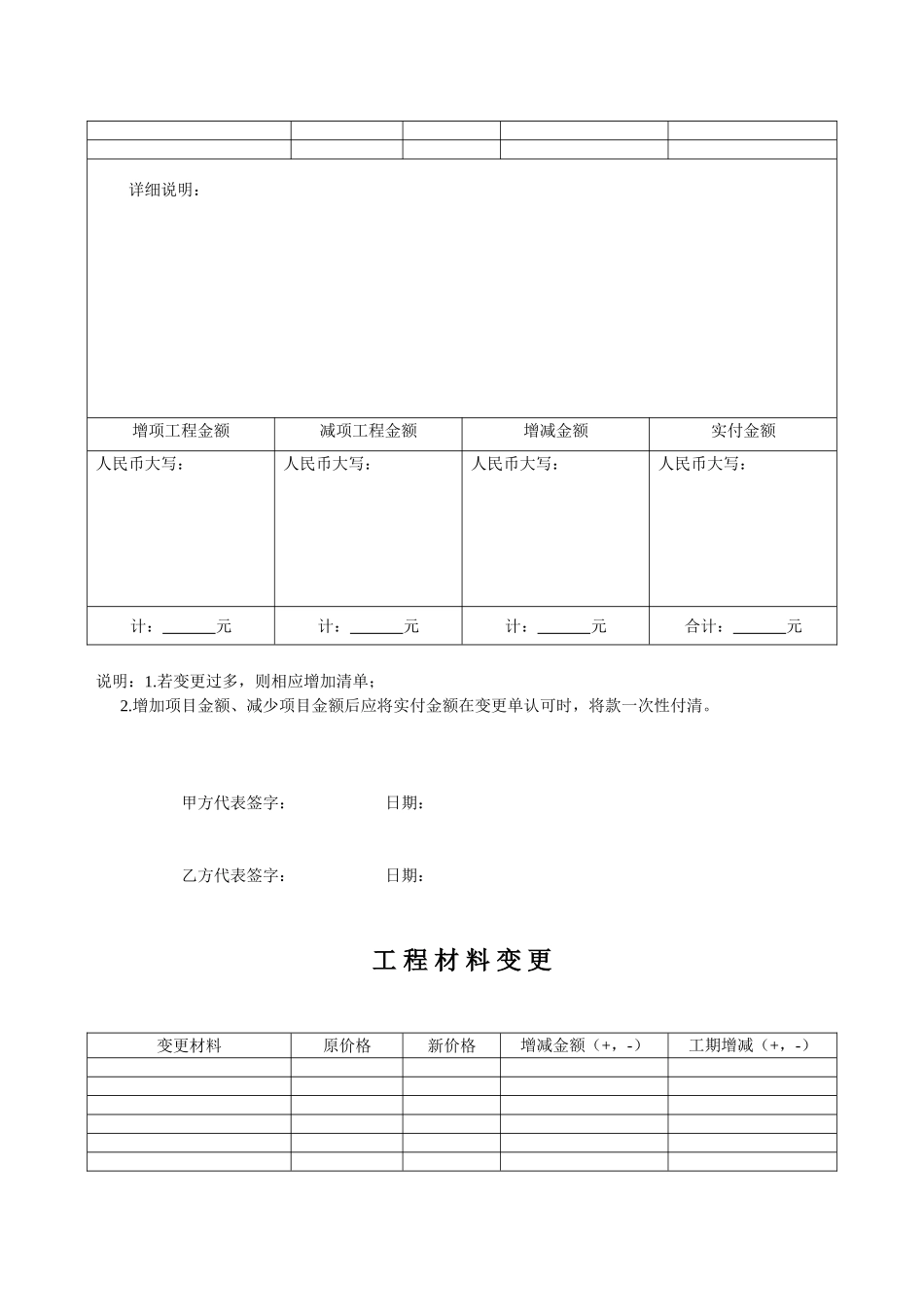 施工项目增项(变更)表_第3页