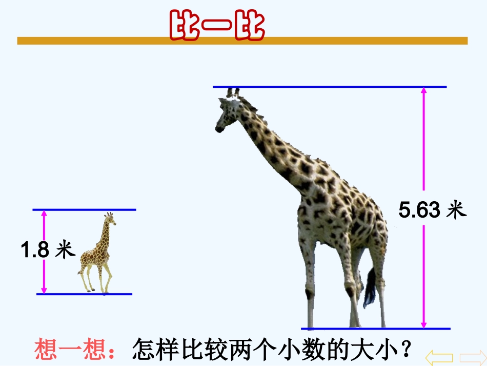 小学数学北师大2011课标版四年级课件《比大小》_第3页