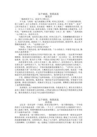 学生作文修改尝试