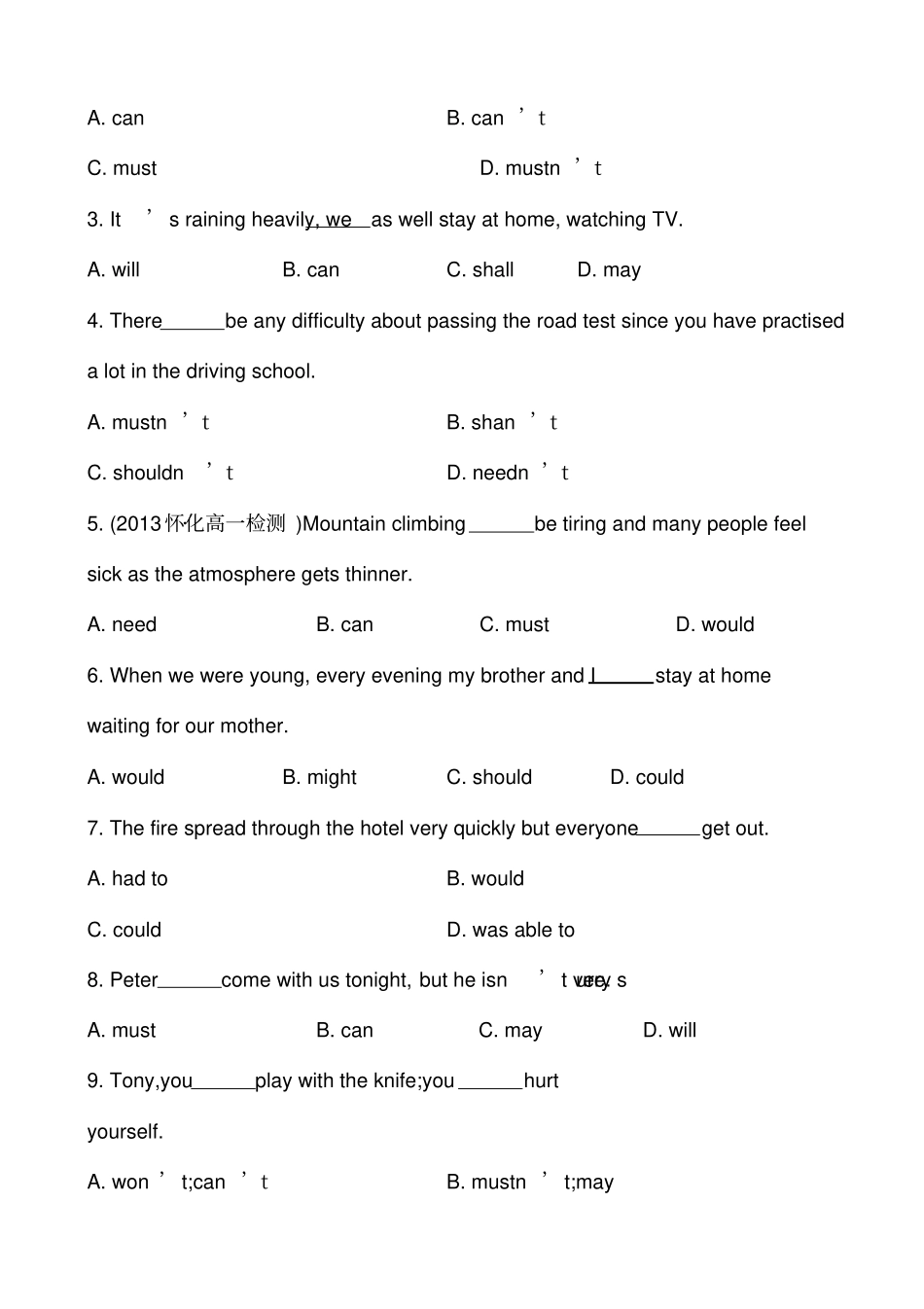 人教版高中英语必修三Unit1FestivalsaroundtheworldPeriod3_第2页