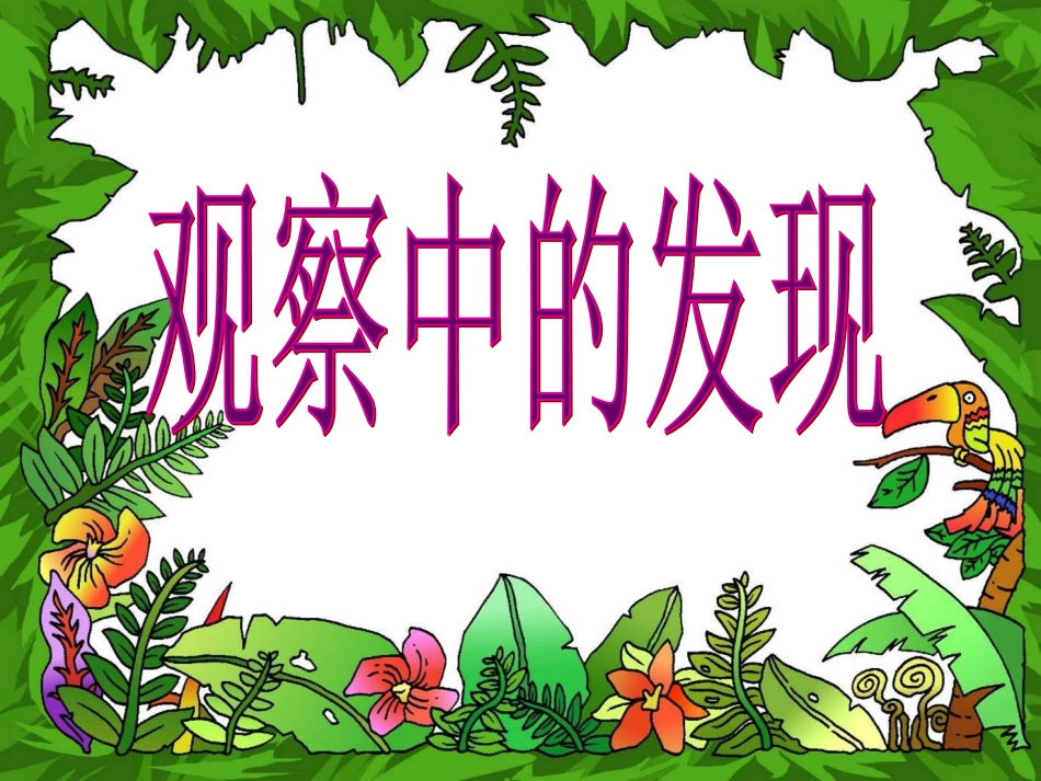 人教版四年级上册第二单元观察作文PPT_第1页