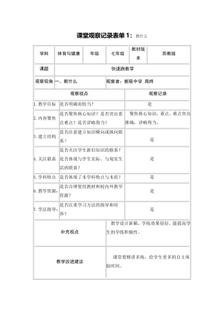 快速跑教学品课