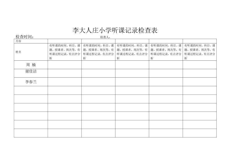 小学教案检查记录表3_第2页