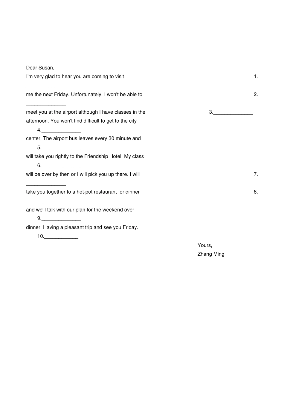 人教版高中英语必修三Unit5Canada—TheTrueNorth同步练习四_第2页