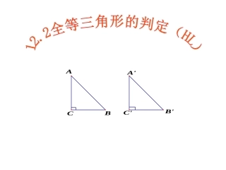 课件.2全等三角形的判定(HL)