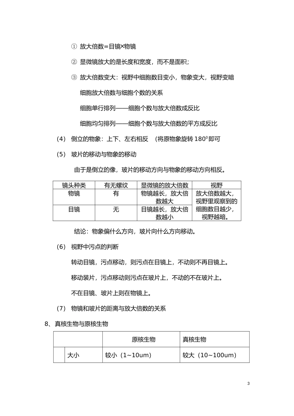 高中生物必修一笔记--完整增强版_第3页