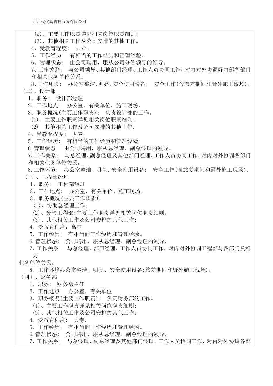 公司岗位设置_第2页