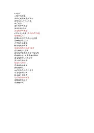 南通市教师招聘心理学考试大纲