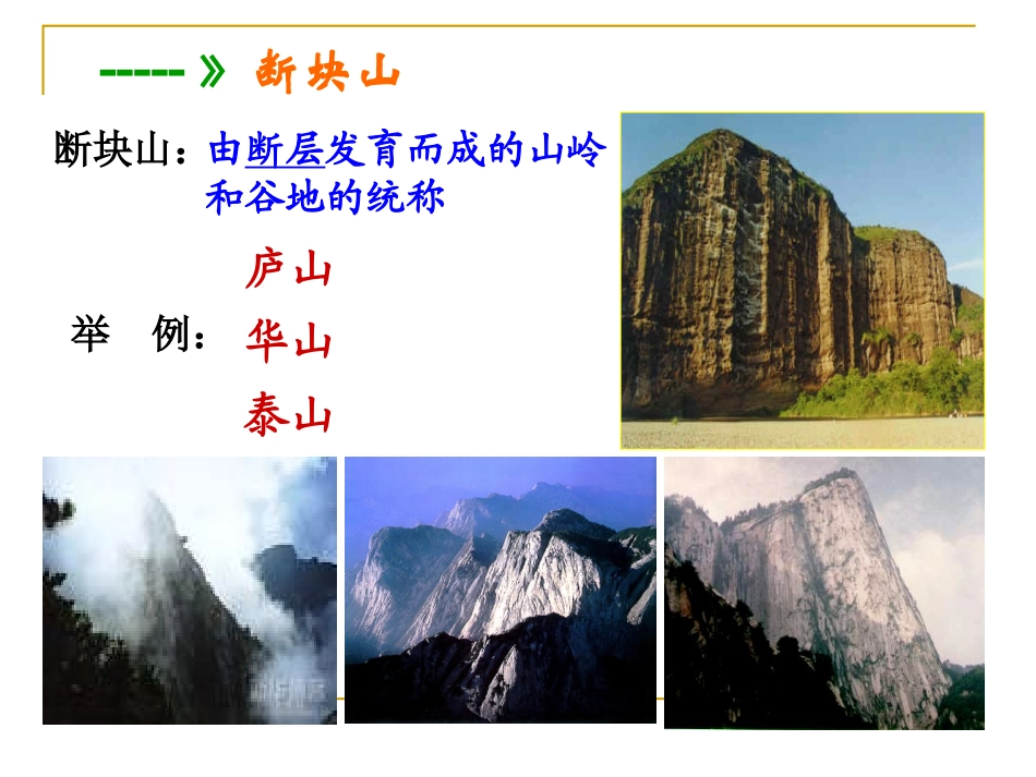 山地的形成liuhong2第二课时_第2页