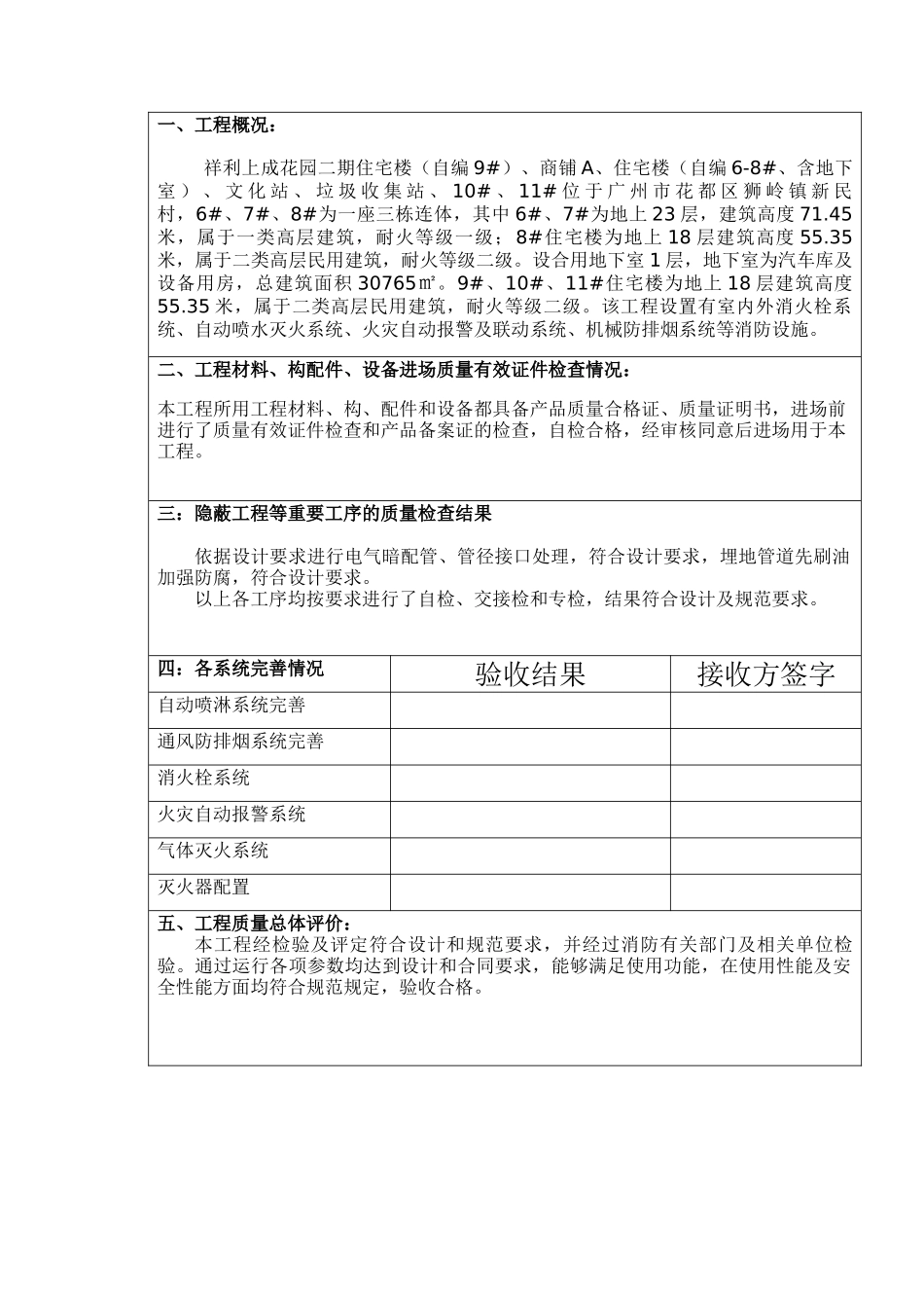 消防工程移交书_第2页