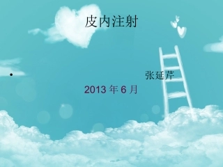 皮内注射PPT课件