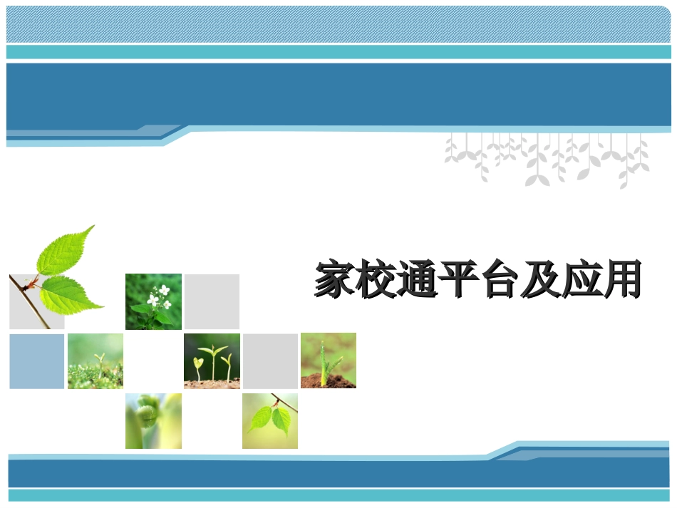 家校通平台及应用_第1页