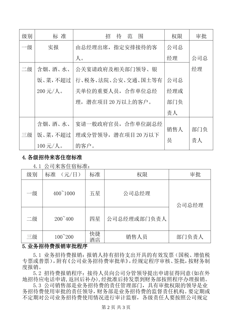 公司业务招待费管理规定_第2页