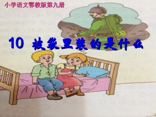 语文五年级上鄂教版3.10《被袋里装的是什么》课件(29张)