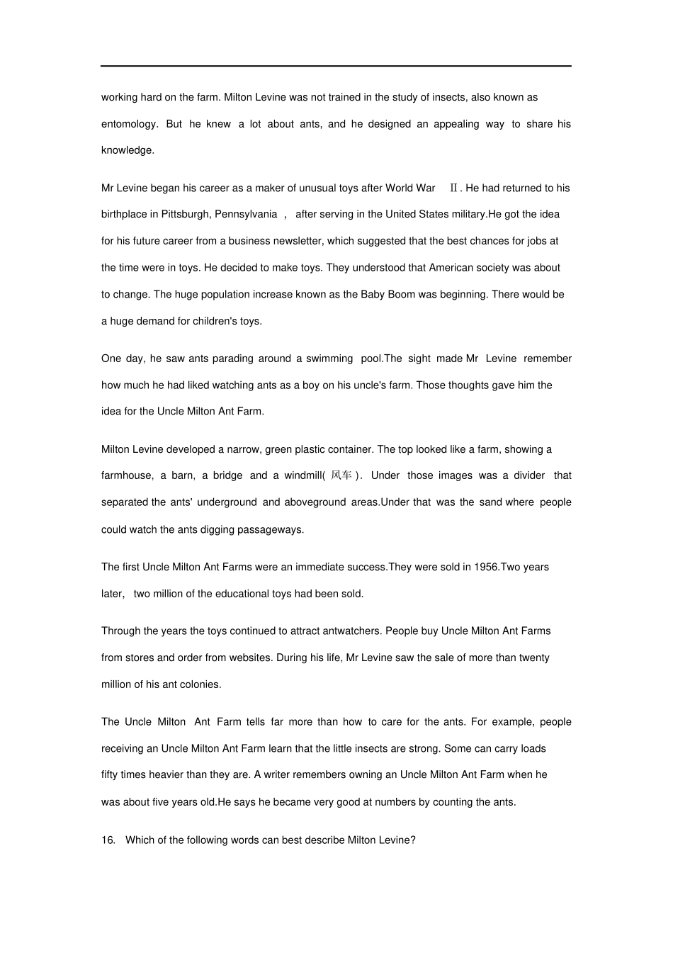 人教版高中英语必修三：Unit3TheMillionPoundBankNoteUnit3TheMillionPoundBankNote综合练习题无答案_第3页