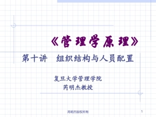 组织架构与人员配置10