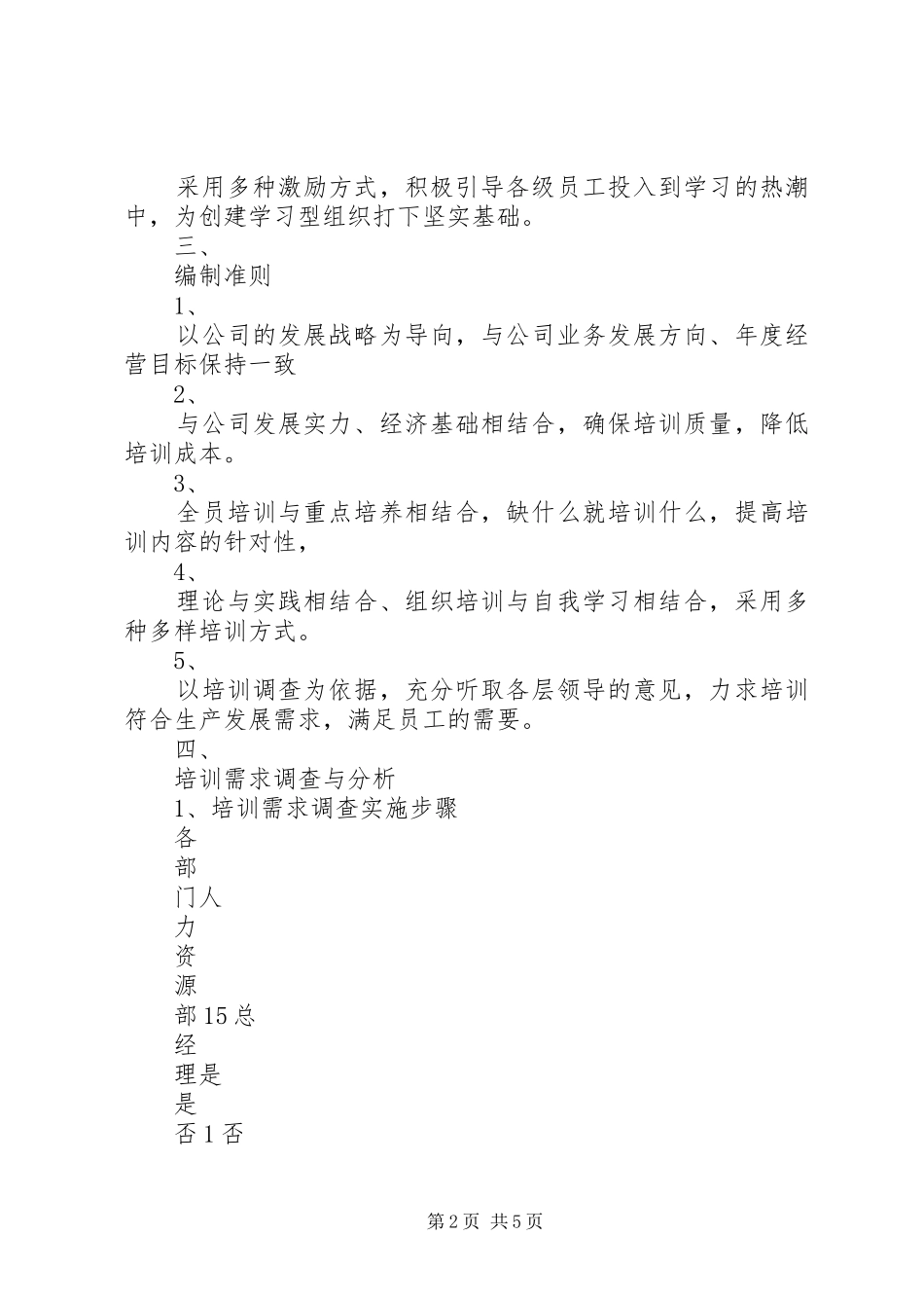 20XX年公司年度培训计划实施方案_第2页