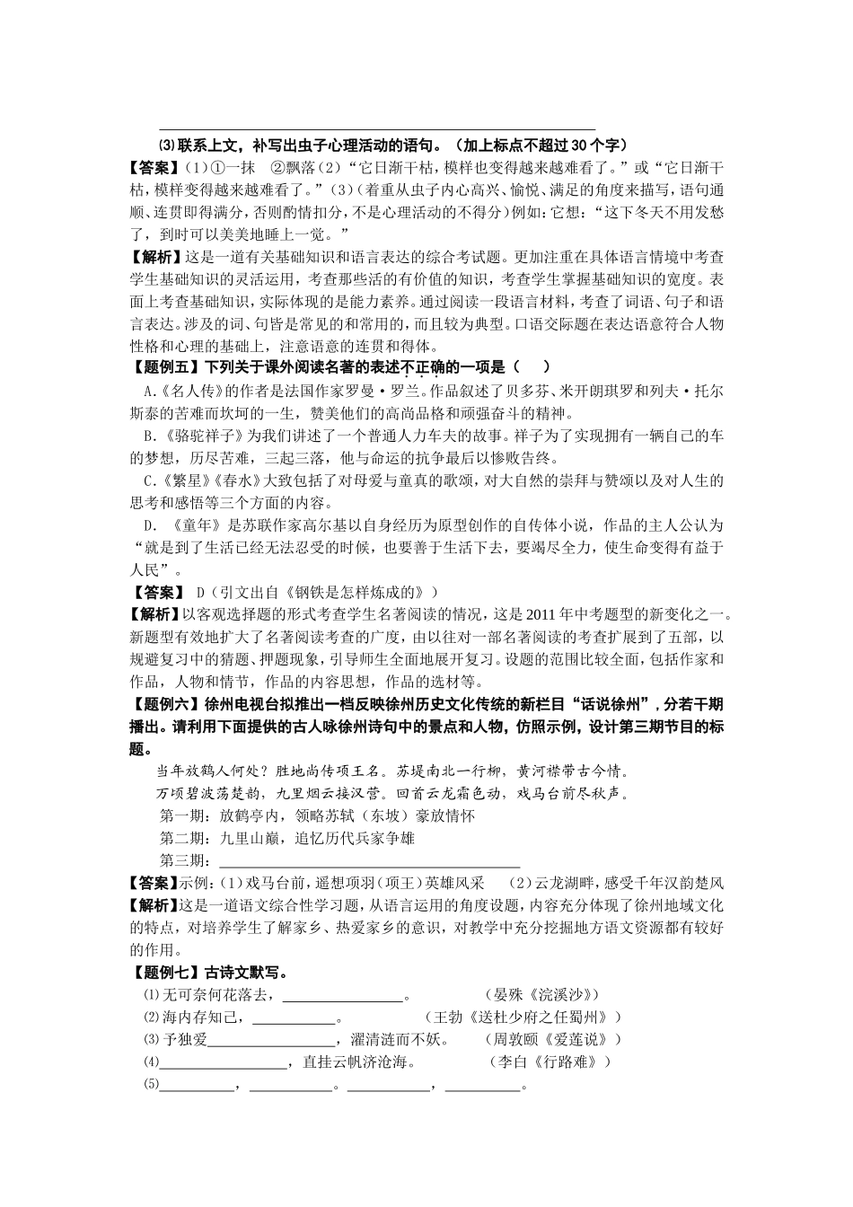 中考试卷并解析_第2页