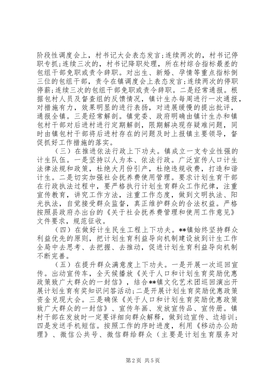 镇XX年计划生育年终总结 _第2页