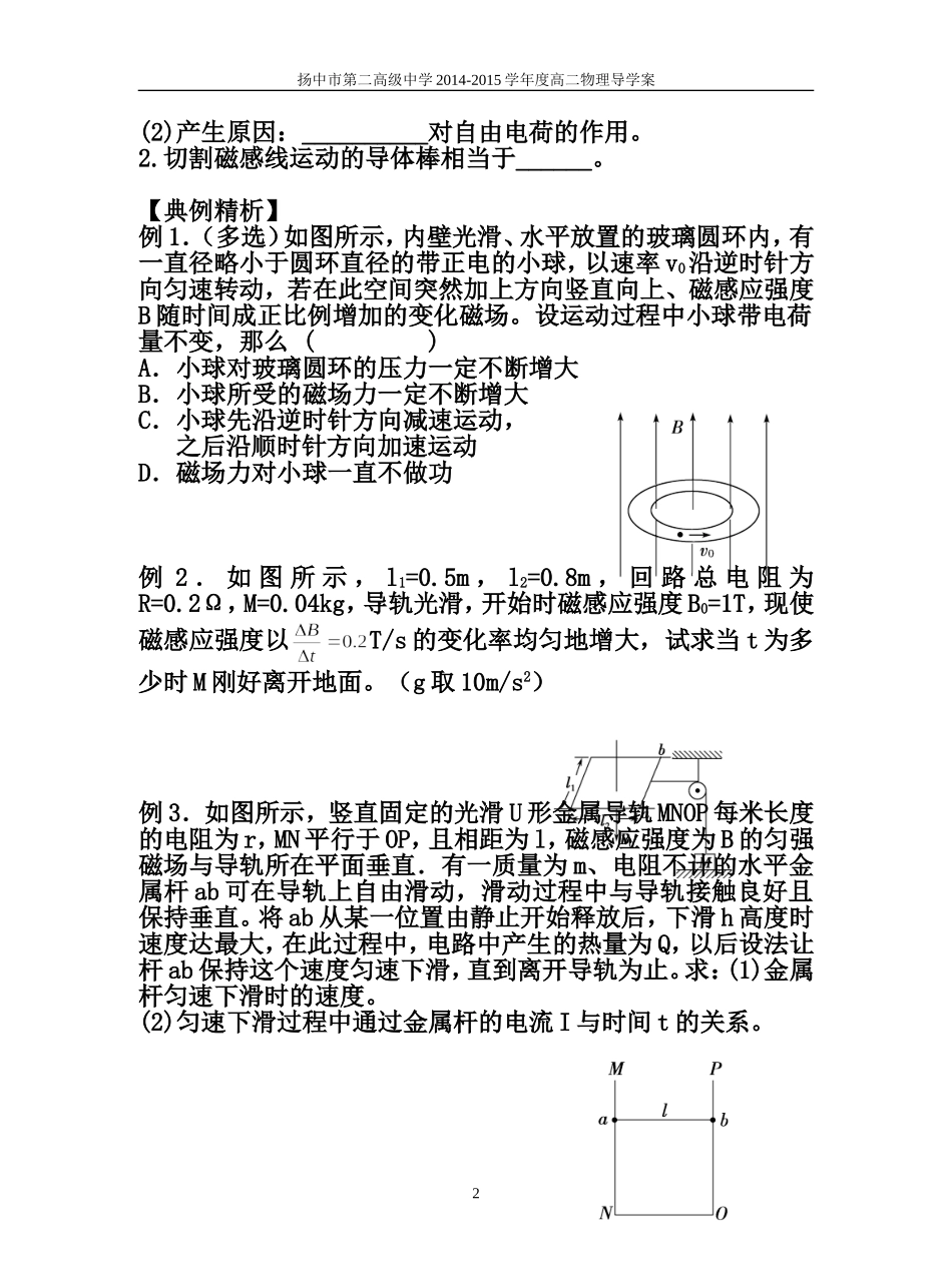 电磁感应现象的两类情况_第2页