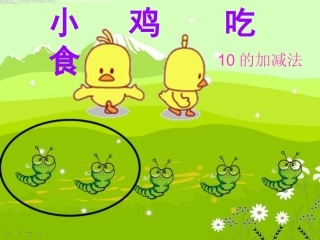 《小鸡吃食》课件