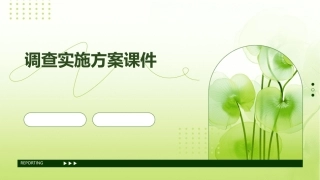 调查实施方案课件
