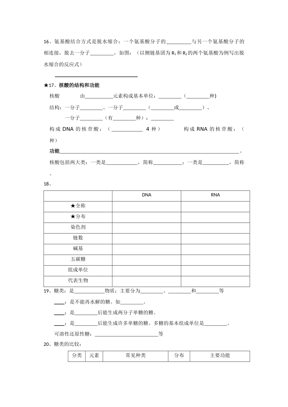 高中生物必修一知识点精华版11_第3页