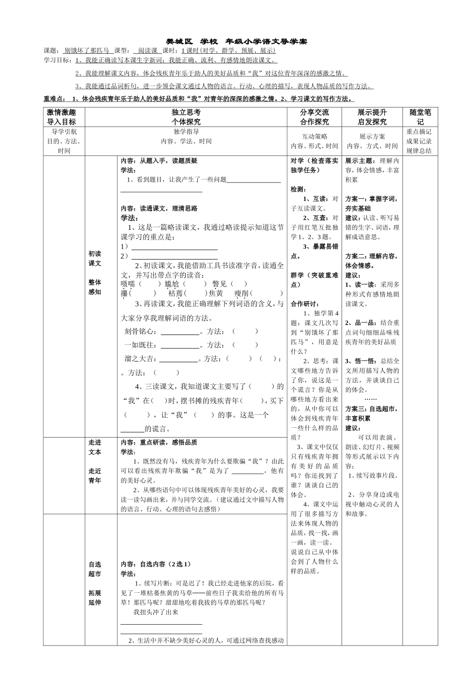 10、别饿坏了那匹马_第1页