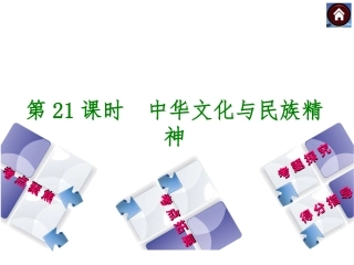 第21课时　中华文化与民族精神（共15张PPT）