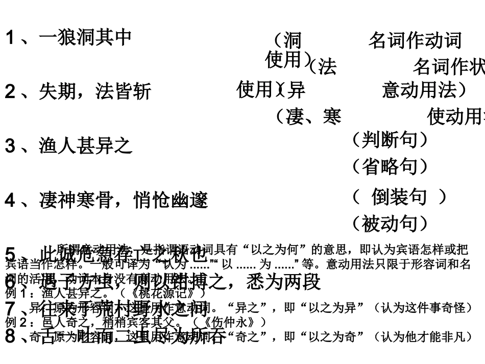 文言重点题型_第1页