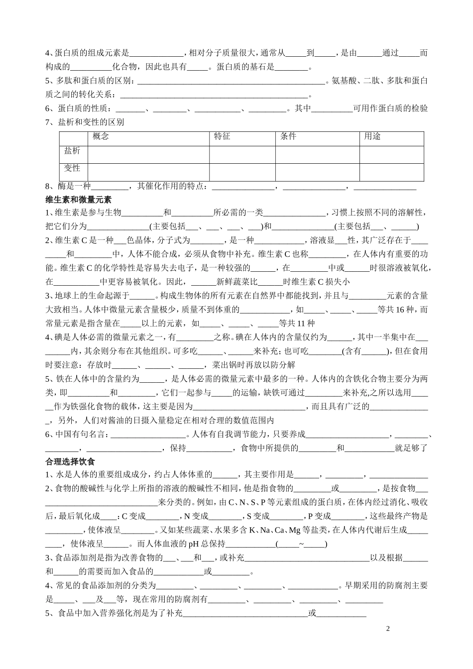 选修1知识填空_第2页